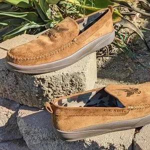Bradford Exchange US NAVY Mens Moccasins Faux Suede Slippers Size 12 0139345001?pgw=1&pgwact=1 main image 4
